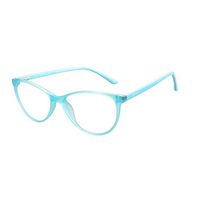 SHINU Cateye Blue Light Blocking Anti-fatigue Clear Lens Computer Glasses-SH086(blue, anti-blue lens)