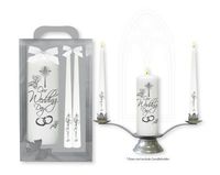 DIRECT FROM LOURDES Wedding Candles, Wedding Table Decorations, Table Centerpiece, Wedding decorations & Lourdes Prayer Card