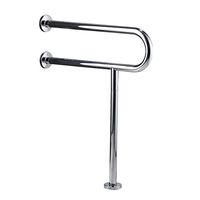 He Xiang Firm Bathroom stainless steel handrails elderly toilet seat support handrails anti-slip U handles (Color : B)