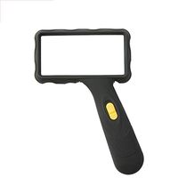 ElectroOptix Rectangular Handheld Magnifier with 2 LED Lights 10x Magnifying Lens Magnifier - Magnifying Glass for Books, Jewellery Making, Coin Examining, Maps, Newspapers