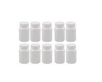 VNDEFUL 10PCS Plastic Empty Solid Powder Medicin Bottles Pill Tablet Container (20ml)