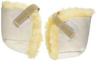 PCP Sheepskin Pressure Relief Sores Heel Protectors, White