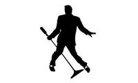 Elvis Presley 5" Dance Profile Decal Sticker for Cars Laptops Tablets Skateboard - Black