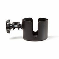 Medline Universal Cup Holder for Wheelchair, for Transport Chair, for rollator, Black, Adjustable