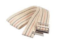 Gait Belt w/Metal Buckle & Belt Loop Holder White 60L x 2W by Guard