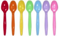 Heavy Weight Colored Frozen Yogurt Spoons (1000 Pcs/Case) (Red)