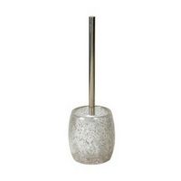 Gedy ME33-73 Brush Holder, 1.7" L x 4.45" W, Transparent Silver