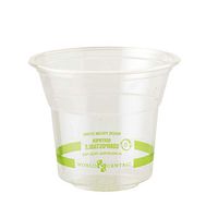 World Centric Compostable 10 Ounce Clear PLA Cold Cup (Package of 500 Cups)