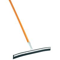 Libman Commercial 542 Heavy-Duty Curved Floor Squeegee with Wooden Handle, 24" Wide (Pack of 6)
