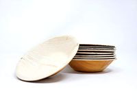 Palm Naki Round Palm Leaf Bowls (40 Count) - Disposable Dinnerware, Compostable and Biodegradable Bowls (5" Bowls)