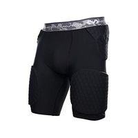 McDavid Hex Short with Contoured Wrap Around Thigh, Medium, Black