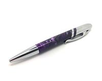Simon Carter Mens Marbled Celluloid Finish Ballpoint Pen - Purple