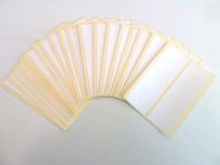 Minilabel Pack Of 44 , 90X30mm Rectangle , White Paper Labels , Permanent Adhesive Stickers Plain Multi Purpose Sticky Labels