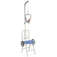 Glumlly Cervical Stretching,Neck Traction Head Hammock Traction Device for Cervical Vertebra Rehabilitation Correction for Relieve Pain from Stiff Muscles,Blue,A