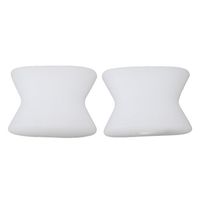 TraveT 1pair Toe Separators for Bunion, Overlapping Toes and Drift Pain Silicone Toe Spacer Spreaders Toe Protectors for Women Men