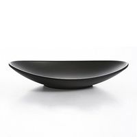 donfohy Matte black hotel tableware, artificial porcelain dessert plate cutlery seafood Span porcelain plates, cutlery trays, dessert plates,