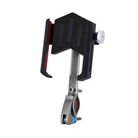 Mobile Phone Holder,Meet&sunshine Aluminum Bicycle Holder Alloy Bike Handlebar for Cell Phone GPS Mount (Black)