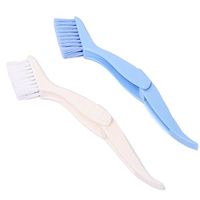 YingYing Bath and Clean 2 in 1 Multipurpose Hand-held Slit Doors Groove Cleaning Brushs Household Keyboard Window Kitchen Folding Brush