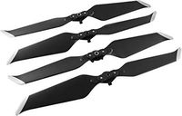 Huaye Mavic 2 Drone PC Paddle 8743F Propellers Quick Release Folding Drone Accessories for DJI Mavic 2 Pro/Mavic 2 Zoom (Black With Silver Stripes, 2 pairs)