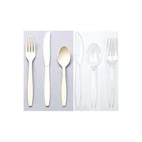 Heavy Weight Plastic Tableware Utensils (Knives, fitks, Spoons, 1000/Case)-White
