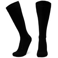 Graduated Compression Socks (Solid Black 1 Pair, US Women 8-10 // US Men 6.5-8.5)