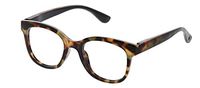 Peepers by PeeperSpecs womens Grandview Focus Round Blue Light Filtering Reading Glasses, Tortoise, 50 mm, +1.75