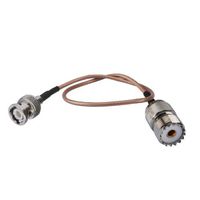 DHT Electronics RF coaxial Coax Cable Assembly BNC Male to UHF Female SO-239 SO239 6''