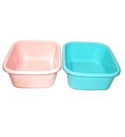Plastic Sq Basin 2 Colors 10L 30.5 x 37.5 x 13.5, Case of 48