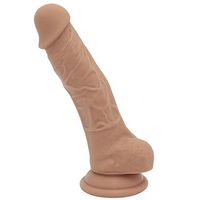 LuJoe 7 inch Liquid Silicone Simu-Lation P'en-NIS - Brown