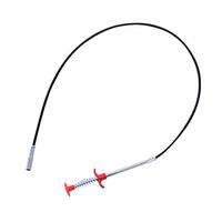 Drain Clog Hair Remover Cleaning Tool, Flexible Grabber Pickup Tool, Multifunctional Cleaning Claw Kitchen Bathroom Pipe Dredge Cleaning Tool, 60cm/90cm/160cm (60cm, black)