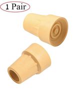 Crutch Tips, Replacement Medical Drive Cane Tips，7/8 Inch，2 Pack, Yellow