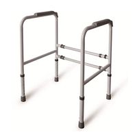 CUUYQ Bathroom Safety Frame, Stand Alone Toilet Safety Rails Toilet Safety Frame Toilet Handrails Grab Bar Bathroom Toilet Handrails Fits All Toilets,A