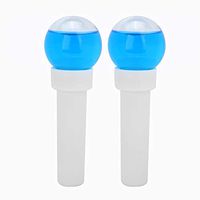 Wocume Rotatable Face Beauty Crystal Ball Face Eye Massage Ball Skin Care 2pcs