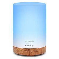 ASAKUKI 300ML Essential Oil Diffuser, Quiet 5-in-1 Premium Humidifier, Natural Home Fragrance Aroma Diffuser with 7 LED Color Changing Light and Auto-Off Safety Switch-Upgraded Version