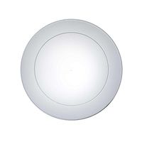 Party Essentials N757021 Deluxe Hard Plastic Round Plate, 7.5", Clear (Pack of 280)