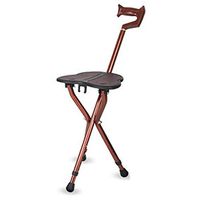 Giow Elderly Walker, Walking Stick, Non-Slip Cane Chair, Foldable, Light and Portable, Stable and Comfortable