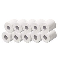 12pcs Hollow Replacement Roll Paper Print Interesting Toilet Paper Table Kitchen Paper (A, 12)
