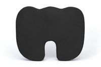 Deluxe Comfort Coccyx Orthopedic Memory Foam – Sciatica Relief – Tailbone Support – Great for Car or Office – Seat Cushion, Black