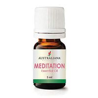 Australiana Botanicals MEDITATION Essential Oil Sense of Relaxation, Peace and Spiritual Awareness, Restfulness and Serene Sleep - 100% Pure Therapy Grade, Freshens Air