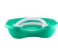 ZQXFP LYX@ Sit-up Wash Basin, Sick Patient   Family Nursing Pregnant Woman Child Lying in Bed Thicken Medical Wash Basin   Household Old Man Shampoo Artifact Supine Pillow Type Shampoo Green