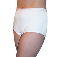 Women's Safe and Dry Waterproof Underwear with Integrated Absorbent Core (Large, White)