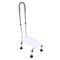 Yosooo Step Stool with Handle Footstool for Adults and Kids Non-Slip Foot Platform Handy Support Safety Home Bathroom Portable Lightweight Step with Handrail Bathroom Safety Step
