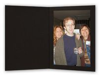 Black Waffle Cardboard Photo Folder for a 8x10 Picture - Pack of 50