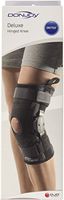 DonJoy Deluxe Hinged Knee Brace, Drytex Sleeve, Open Popliteal, X-Large