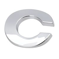 Car Sticker,sakd (A-Z) 3D DIY Metallic Alphabet Sticker Car Emblem Letter Silver Badge Decal SL,Perfect Combination of What You Want (Silver, C)