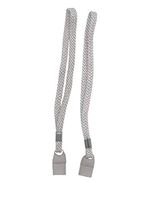 Grey Silver Tone Elastic Wrist Straps Two Pack