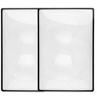 Wecando 2 Pack 3X Premium Magnification Full Page Magnifier Fresnel Lenses Ideal for Reading Small Prints & Low Vision Seniors (2Pack)