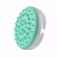 ZYJFP Silicone Massage Brush, Essential Oil Massage Scrap Brush, Capricorn Brush Five-Line Meridian Brush Body Brush (Green, Red, Blue),Green