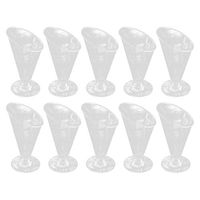 UPKOCH 20pcs Mini Dessert Cups Plastic Clear Dessert Bowls Glasses Disposable Dessert Cups Appetizer Cup Mousse Puddings Entrees