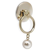 ELECOM-Japan Brand-Smartphone Ring Holder Pearl Design 360°Rotation Stand Function P-STRJPL01